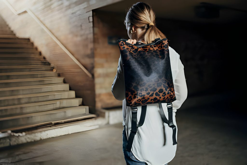 Boho leather bag - stylish accessory for fashion-forward individuals.

