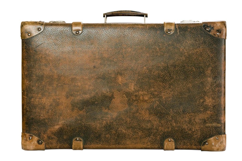 Vintage leather suitcase - durable, stylish travel companion for timeless adventures